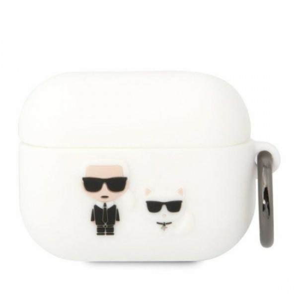 Karl Lagerfeld Choupette Silicone Case White (Apple AirPods Pro)
